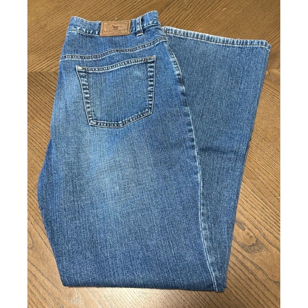 Lauren Ralph Lauren Lauren Jeans Co. Premium Women's Blue Jeans Flared Leg Sz 6